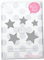 Bügelbild 5 Sterne 4 cm bis 2 cm Flockfolie kleine Aufbügler Applikationen Bügelsticker für Stoffe Textilien Kinder zum Aufbügeln Flicken, Farbe:grau