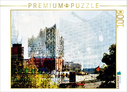CALVENDO Puzzle Hamburg ist um EIN Wahrzeichen reicher 1000 Teile Puzzle quer | Lege-Größe cm Foto-Puzzle für glückliche Stunden