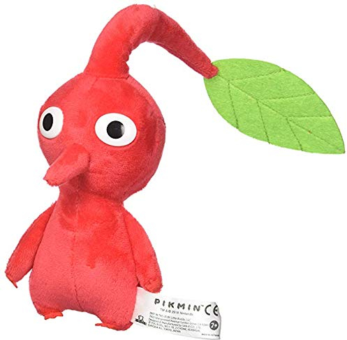 Nintendo Red Pikmin Plüschtier, 18 cm, offizielles San-Ei lizenziertes Plüschtier