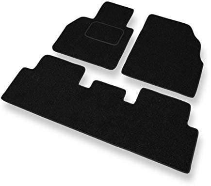 Mossa - Fußmatten Auto kompatibel mit Renault Scenic II (2003-2009) - schwarz Automatten Autoteppiche 1