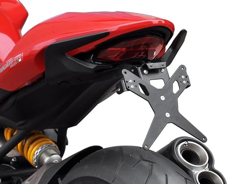ZIEGER X-Line Kennzeichenhalter kompatibel mit Ducati Monster 1200 BJ 2014-16 / Monster 1200 S BJ 2014-16