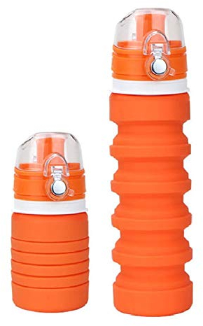 Gourde Bouteille Sport Gourdes Bouteille Reutilisable Gourde Eau Gourde De Sport Bouteille d'eau Bouteille Water Bottle Bouteille Eau Reutilisable Bouteille Deau Sport Orange,500ml