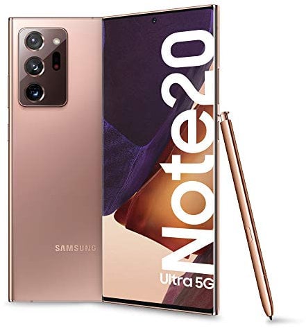 Samsung Galaxy Note20 Ultra 5G Sim Free Android Mobile Phone Mystic Bronze 256 GB