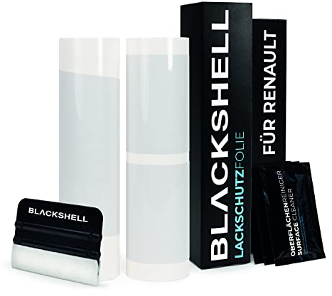 Blackshell® Lackschutz Set passend für Renault Zoe | Typ BFM | Bj. ab 2012 Transparent - passgenauer Ladekantenschutz, Einstiegsleisten inkl. Folierset