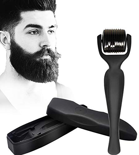 LATTCURE 0,5 mm Derma Roller,Rollo Agujas Micro 540,Rodillo Barba,para el Cuidado de la Piel,la Barba y el Crecimiento del Cabello, Herramienta de microagujas para cuero cabelludo inactivo y folículos
