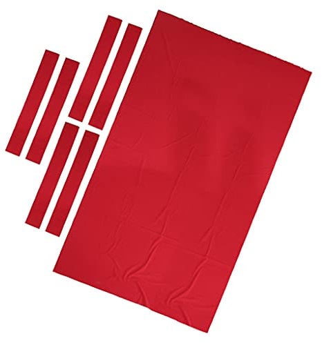 Coussin de de Laine de Feutre de Table de Billard Performance de Tissu de Table de Billard de 7 Pi/8 Pi, 7 Pieds Rouge, 8 Pieds