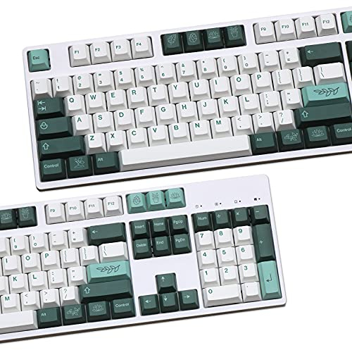 138 Botanical Cherry Profiles Tastenkappen PBT gefärbtes Kirschprofil für Filco/Duck/Ikbc MX Switch mechanische Tastatur