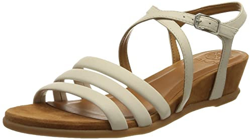 Unisa Femme BOLAT_NS Sandale Plate, Ivory, 36 EU