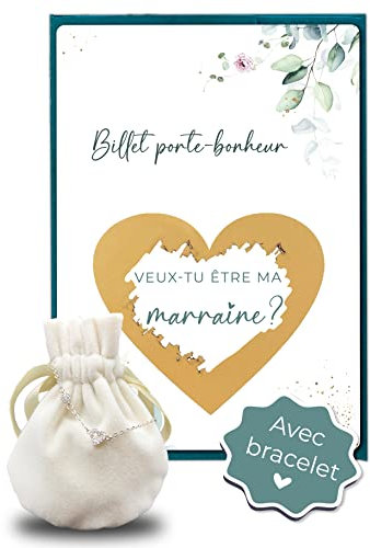 Joli Coon Rubbelkarte mit Umschlag und Armband aus Silber – Eukalyptus – Geschenk Patentante