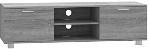 vidaXL Mobili TV 140x40 5x35 cm legno lavorato grigio sonoma rovere