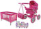 509 Crew Doll Stroller Pram 18 Piece Combo Value Play Set, Ages 3+