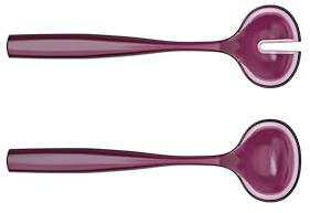 Guzzini - Posate insalata in bio-based plastic, ametista, Dolcevita