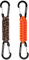 BRAVESHINE Karabiner Schlüsselanhänger Karabinerhaken mit Band, Carabiner Schlüsselanhänger Schlüsselband kurz mit Karabiner für Kinder Männer Frauen (1 Camouflage 1 Orange)