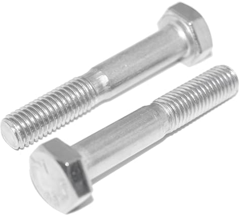 Viti a testa esagonale M12 x 80, 4 pezzi, in acciaio inox A2/V2A, antiruggine, con codolo DIN 931/ISO 4014, viti per macchina