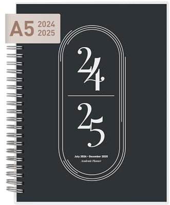 Rileys & Co Wochenplaner 2025, Hausaufgabenheft, Schulplaner | Kalender 2025 2026 Juli 2025–Juni 2026 Terminplaner, Notizen, Doppeldraht, 20 x 15 cm Planner, (Schwarz)