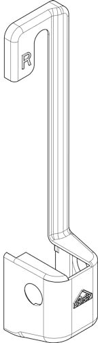 ROTO NT/NX Abdeckkappe Ecklager E5/T Holz R03.2 Messing glänzend links