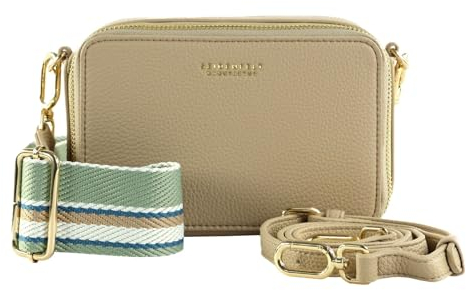 SEIDENFELT MANUFAKTUR Umhängetasche Falun Svedala Crossbody Bag Cookie Dough/Gold beige