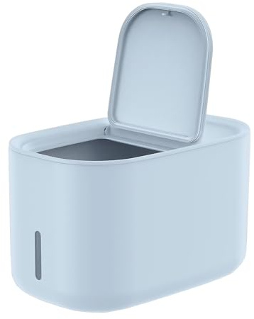 Zuutii Rice Storage Container 11lbs,Food Container, Dry Food Storage, 7.2lbs Pet Food Dispenser, Large Storage Bin with Lid,Silicone Ring & Moisture Proof (Light Blue)