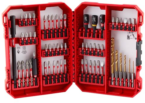 Milwaukee Shockwave Bit & Drill Bit Kit w/ 60 Pcs - 48-32-4097