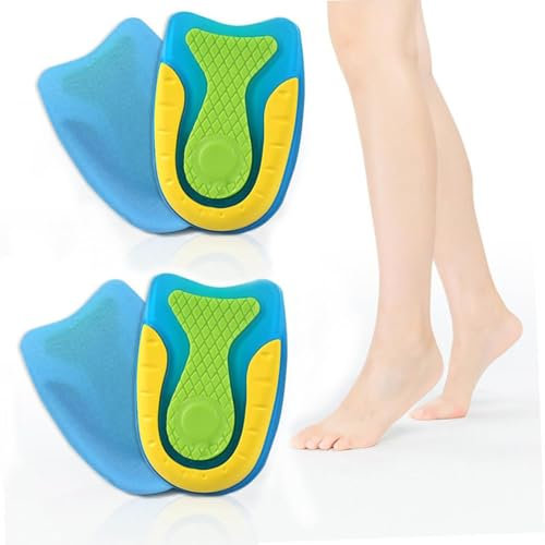 Voarge 2 Paires de Talonnette Gel Silicone Antichoc Amortissante Orthopédique, pour protéger vos talons et tendons d'achilles et soulager S