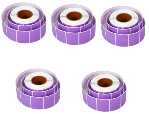 BCOATH 5rollen Große Druckbare Thermoetiketten Wasserdichte Blanko Etiketten Für Versand Selbstklebend Für Büro Und Zuhause Hochwertige Thermodrucker-labels
