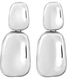 Juwel BREIL Sammlung SCULPTURE, OHRRINGE aus DAMEN in SILBER UND EDELSTAHL Farbe SILBER messen EINZIGARTIG - TJ3812