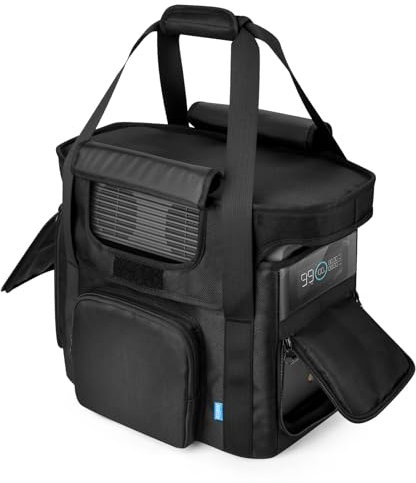 Xxerciz Reisetasche kompatibel mit ECOFLOW DELTA 2 tragbarer Kraftstation, robuster Stromspeicherkoffer mit Schultergurt, Generatorabdeckung mit seitlichen Reißverschlüssen, Tragetasche für Camping