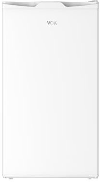 VOK Frigorífico bajo encimera de 85 L - Altura 83 cm, Cajon de Frutas, Freeze Zone, con Luz LED, Bajo Consumo Energético, Puerta Reversible, Blanco
