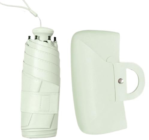 Paraguas de viaje para lluvia, sombrilla para sol, resistente a la intemperie, bloqueo UV, suministros para clima cálido, para escalada de montaña, camping, conciertos, competiciones deportivas, verde