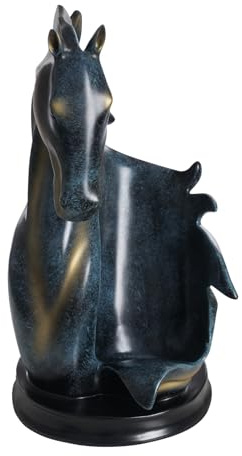 XVERGEGDFB Horse Head Wine Bottle Holder - Modern Decorative Display Rack for Home Decor, Ready to Use, Easy to Clean, Multifunctional Art Piece