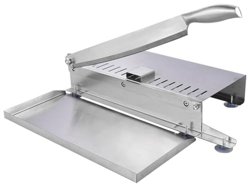 NUOBESTY Cortadora Manual de Carne y Hueso Acero Inoxidable para Pollo Cerdo y Verduras con Mango Ergonómico para Uso Doméstico y Profesional Cocina y Barbacoa