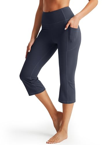 Libin Pantaloni Capri Donna Estivi Corti Sportivi Leggings | Pinocchietti Donna Estivi Yoga Donna 3/4 Con Vita Alta Capr,Yoga Sport Running E Pilates In Palestra Tuta Con Tasche