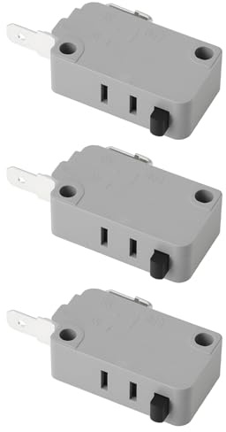 SG Store Lot de 3 Micro-interrupteurs de Porte de Four à Micro-ondes KW3A Compatible avec Frigidaire Les Modèles FFMV164LSA Et FGMV153CLBA