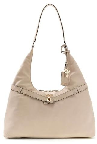 GUESS Schultertasche Ella Hobo Taupe beige