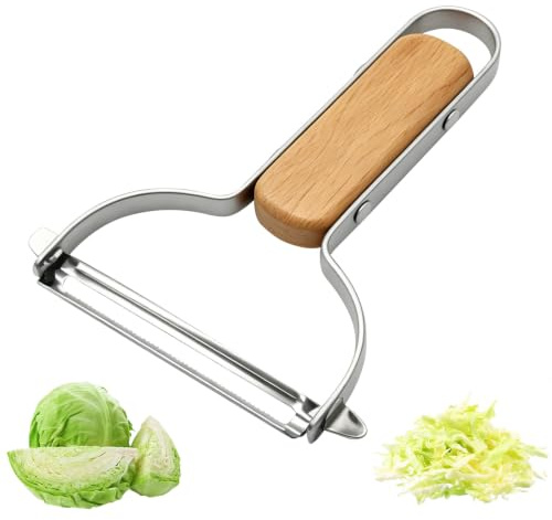 Multifunctional Vegetable Cabbage Peeler Shredder (Large Serrated Model), Heavy Duty Vegetable Peeler for Kitchen Cooking Prep, Sharp Blade for Veggie Fruit Potato Carrot Slicing