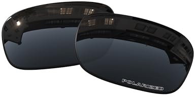 OOWLIT Ersatzgläser kompatibel mit Oakley Jupiter Squared Sonnenbrille, Schwarz (Black Combine8™ Polarized), Einheitsgröße
