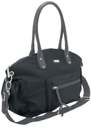 Vital Innovations GmbH Kalencom Handtasche Umhängetasche stilvolle Baby Wickeltasche mit Wickelauflage, Aufbewahrungsbeutel, Isoliertaschen und Halterung für Kinderwagen für Mama & Papa New York