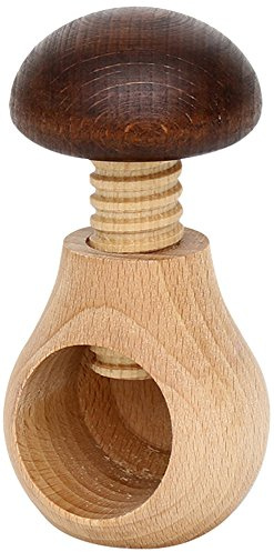 Sigro Holz handgefertigt Pilz Schrauben für Nussknacker, 10 x 6 cm, Natur/braun