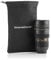 InnovaGoods - Tazza Thermos Fotocamera, Design Originale Portatile, 400ml capacità, per Bevande Calde e Fredde, Nero, 8x8x18 cm, Plastica