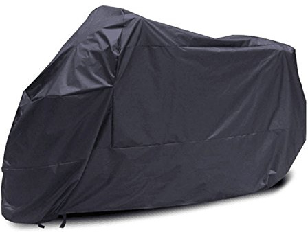 logei®Funda para Moto Impermeable Cubierta para Motocicleta contra Suciedad Lluvia Viento Frío,Negro (XXL:245 x 105 x 125cm)