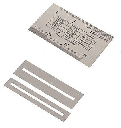 string action ruler,String Action Ruler,Gitarren Zubehör,String Action Gauge Ruler Gitarren Lineal,String Action Lineal Für String Gitarren Messwerkzeug Luthier Tool Linealwerkzeug Mit Fret Protektore
