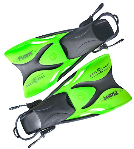 Aqualung - Flame Kinderflosse Junior Flossen (apfelgrün, 33 - 36)
