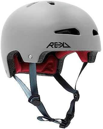 Rekd Ultralite In-Mold Helmet Skateboard-Helm, Unisex, für Erwachsene, Grau (Grey), 57-59 cm