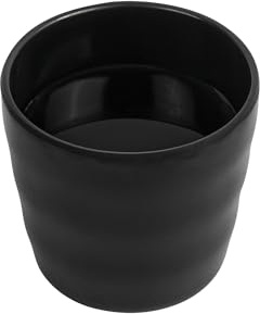 Restaurantware-Voga 8 Ounce Tea Cup, 10 Traditional Japanese Cups - Dishwashable, Asian Inspired, Black Melamine Yunomi Cups, Shatterproof, For Matcha Or Green Tea