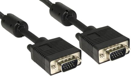RS PRO VGA-Kabel A VGA/Stecker B VGA/Stecker, 30m PVC Schwarz