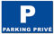 Plaque Standard pour Parking privé en métal