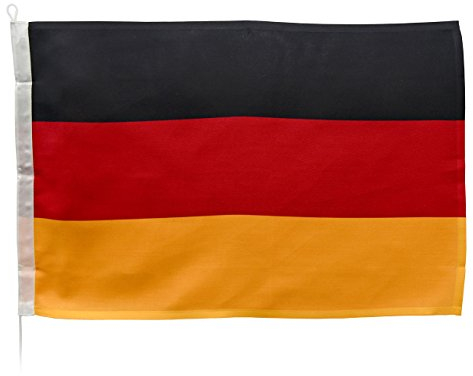 Yachticon Deutschlandflagge 100 × 150 cm – Große Bootsflagge aus 150 g/m² Polyester-Gewebe – wetterfeste Nationalflagge für Yacht, Boot & Steg