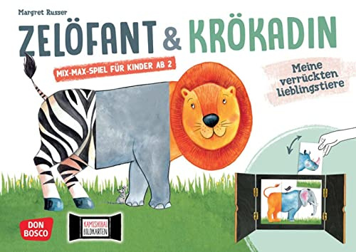 Zelöfant und Krökadin: Meine verrückten Lieblingstiere. Kamishibai Bildkartenset: Mix-Max-Spiel für Kinder ab 2 Jahren. Entdecken - Erzählen - ... die Kita (Spiele im Erzähltheater Kamishibai)