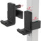 SELEWARE J-Haken für Power Rack, robuste Langhantel-J-Cups für 5,1 x 5,1 cm Tube, Kniebeugenständer mit 2,5 cm Loch, 680 kg Kapazität, 2 Stück