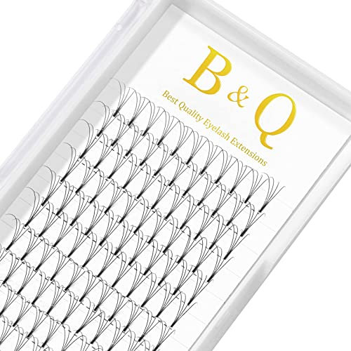 Pre Made Fan Eyelash Extensions 3D-0.07C-15mm Short Stem Premade Fans Eyelash Extension B&Q LASH 3D 5D 7D Pre Made Russian Lashes 0.07 0.1 Premade Russian Volume Lashes (3D-0.07C,15mm)